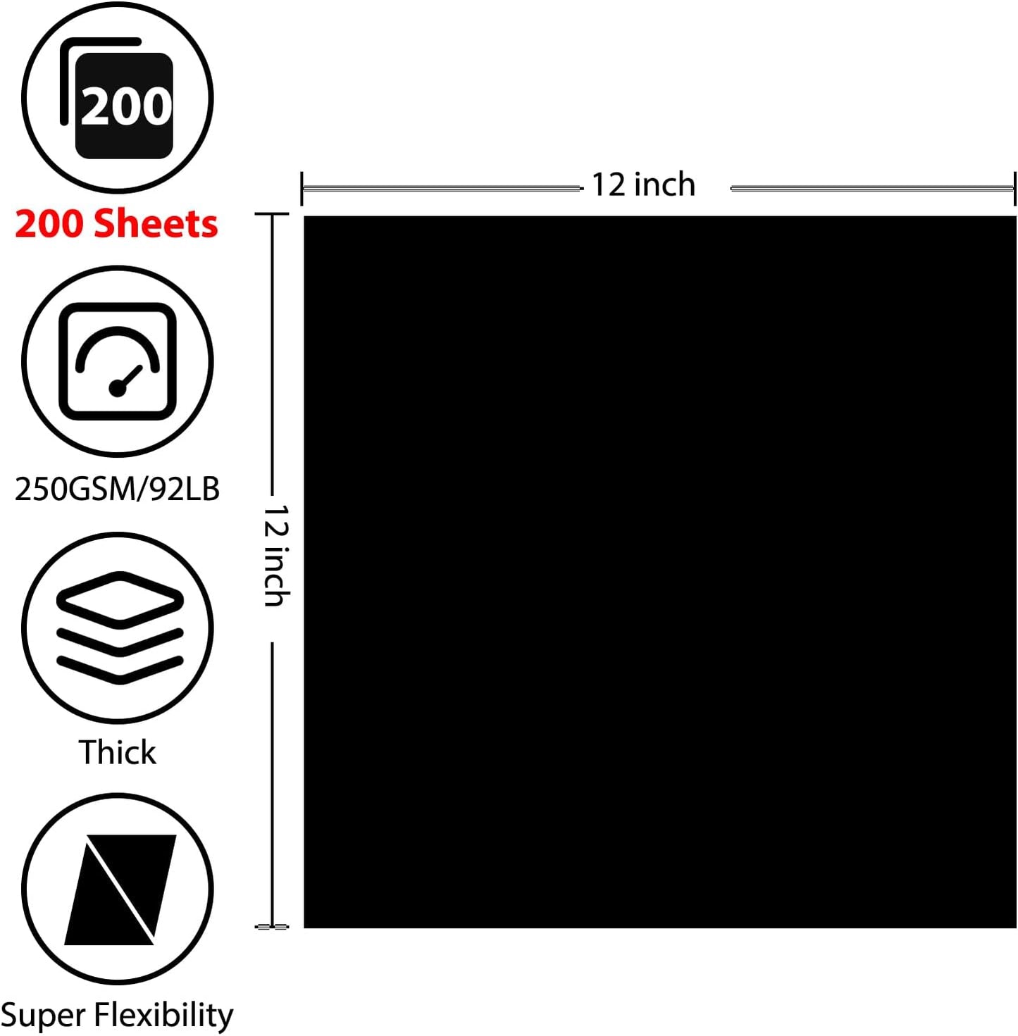 OcePor 100 Sheets White Cardstock 8.5” x 11”, 92lb/250gsm Card Stock, Thick Card Stock Paper, Heavy Cardstock Paper for Printer, Resume, Scrapbooks, Art, Crafts, Business Cards