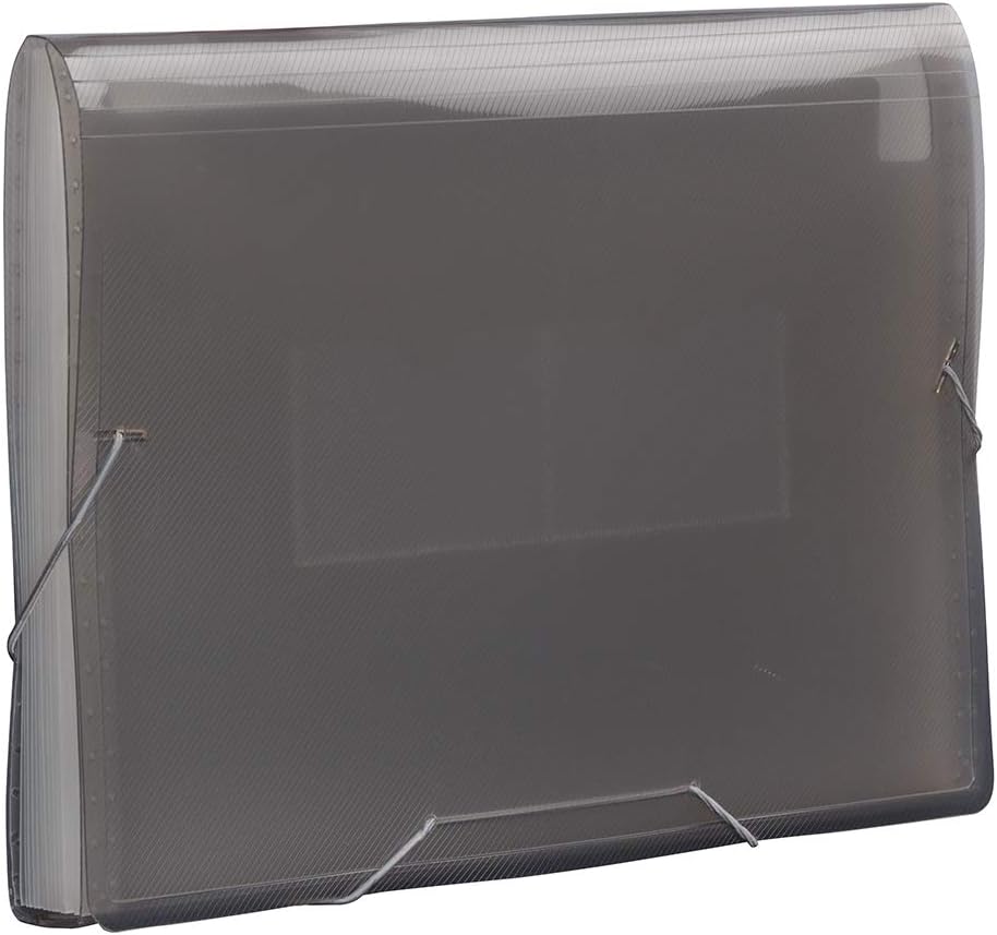JAM Paper Accordion Folders - 13 Pocket Plastic Expanding File - Legal Size - 10 x 15 - Red - Sold Individually