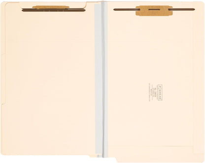 Smead Pressboard End Tab Classification File Folder, 2 Dividers, 2" Expansion, Legal Size, Manila, 10 per Box (29835)