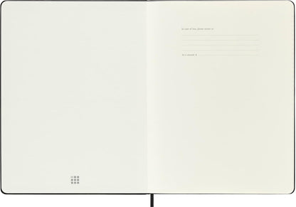 Moleskine Classic Notebook, Hard Cover, XL (7.5" x 9.5") Ruled/Lined, Black, 192 Pages