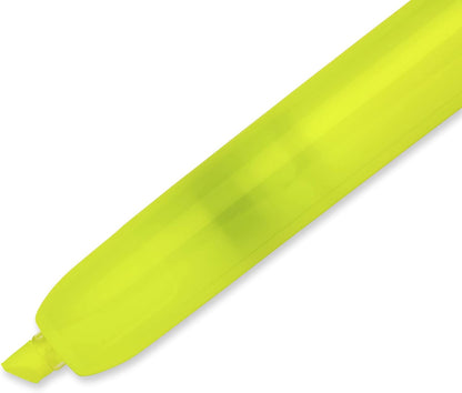 Sharpie Retractable Highlighters, Chisel Tip, Fluorescent Yellow, 12 Count