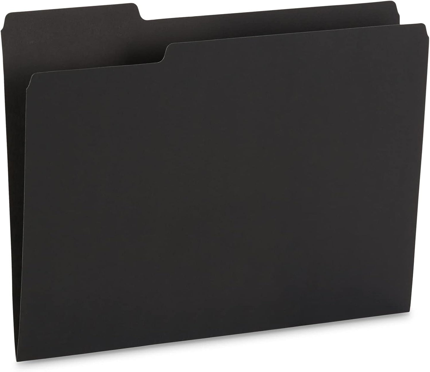 File Folder, 1/3 Cut Tab, Letter Size, Yellow, Great for Organizing and Easy File Storage, 100 Per Box