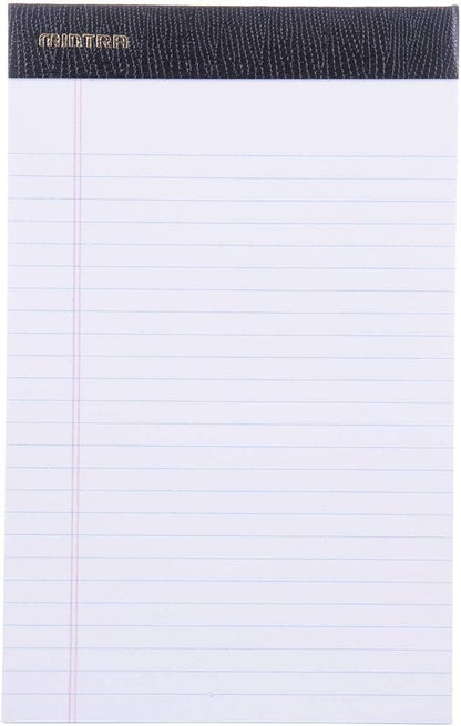 Mintra Office Colorful Legal Pads - Includes 2 Blue, 2 Pink, and, 2 Green Writing Pads, Micro Perforated Lined Sheets, Ideal for Professional & Personal Use, 5"x8" Narrow Ruled, 6 pack Basic Pastel