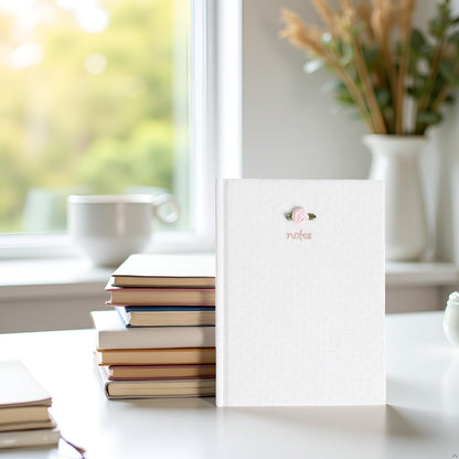 Pearhead Blue Matchbook Hardcover Journal, 6x8 College-Ruled Lined Notebook, 200 Pages, Trendy Writing Journal for Work, School & Everyday Notes