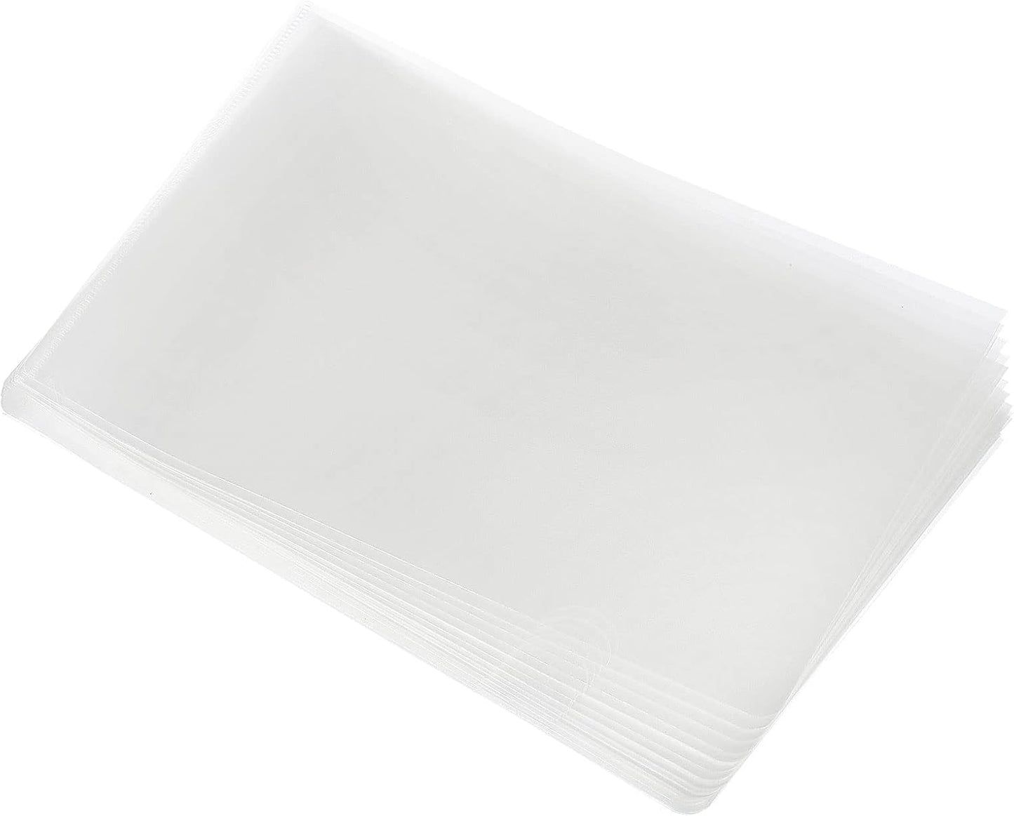 PATIKIL l Type Folders 36 Pack A4 Plastic Clear Document Folder File Jacket Sleeves Project Pockets, Green