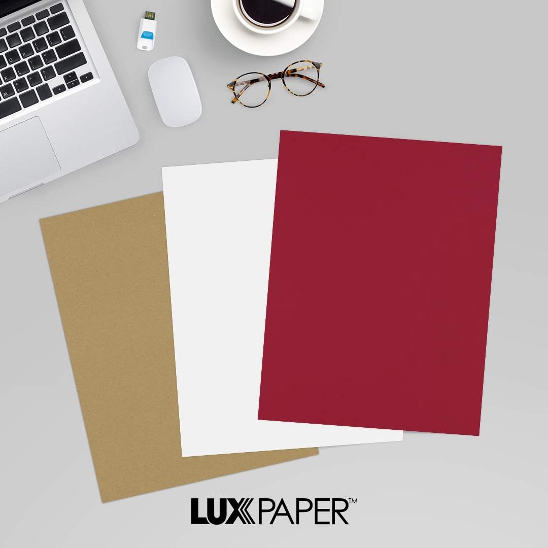 LUXPaper 8.5" x 11" Paper | Letter Size | Pastel Canary Yellow | 60lb. Text | 50 Qty