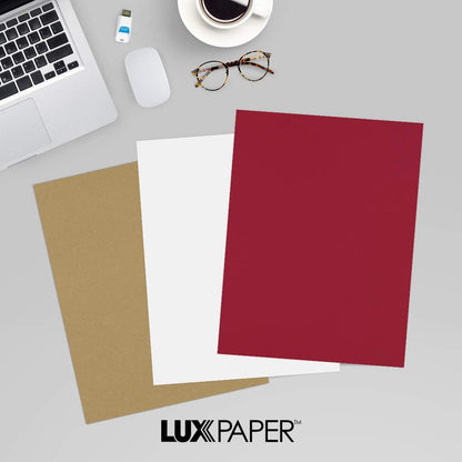 LUXPaper 8.5" x 11" Paper | Letter Size | Pastel Canary Yellow | 60lb. Text | 50 Qty