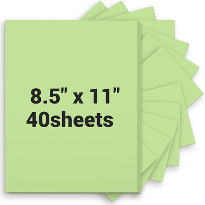 Cardstock 8.5 x 11, Thick Printer Paper 75 lb/200 gsm, 40 Sheets Card Stock White, Heavy Card stock, White CardStock Paper for Invitations, Diy Cards, Business Cards, Menus, Crafts, Drawing etc