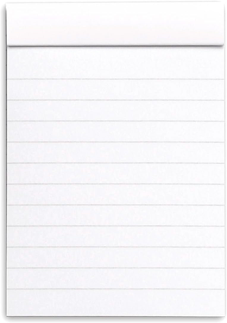 Rhodia Head Stapled Pad No16 A5, Ruled + Margin, 148x210mm-Black