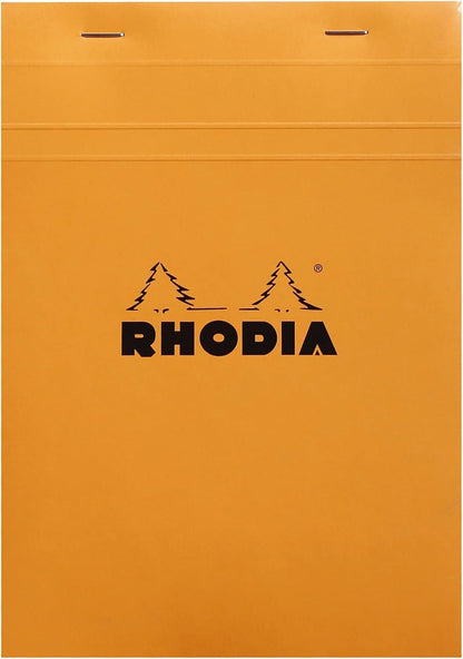 Rhodia Head Stapled Pad, No16 A5, Dot - Black