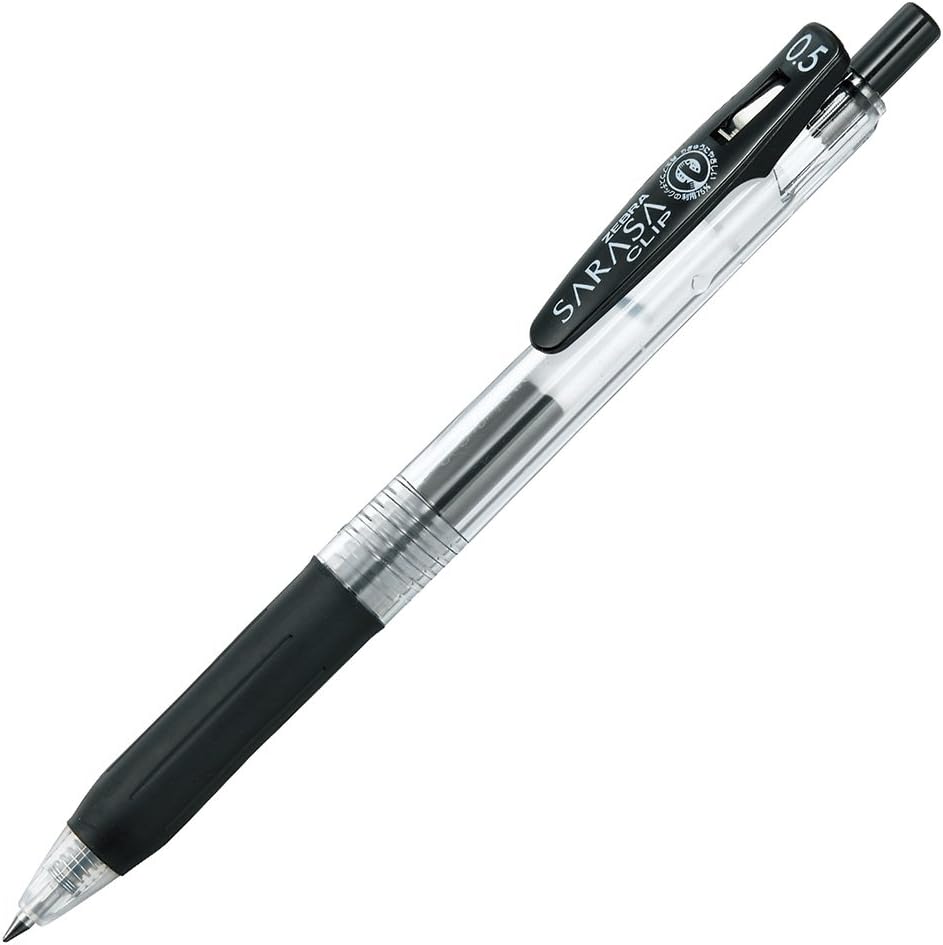 Zebra B-RJF3-BK Gel Ballpoint Pen Refill, Sarasa, JF-0.3 Lead, Black, 10 Count
