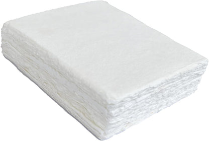 Handmade Cotton Paper with Deckle Edge Recycled Cotton Rag Mixed Media Card Stock for Postcards, Invitations, Crafts and Announcements (150gsm, 4x6 inch "A6", 50 Pack)