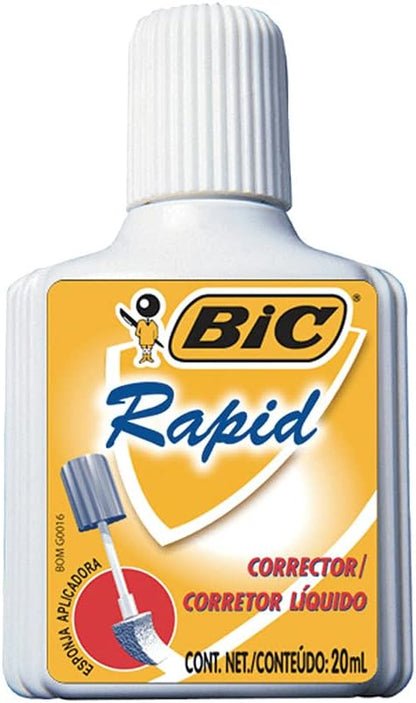 BIC DDI Whiteout Cover-It Correction Fluid, Case of 6 (dolbiccvit)