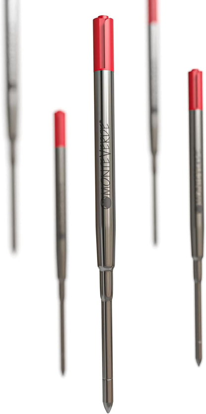 Monteverde Soft Roll Ballpoint Pen Refills to Fit Parker-Style Pens, Medium Point, Brown, 2-Pack, Smooth Writing Technology for Parker, Conklin, Schmidt, and More