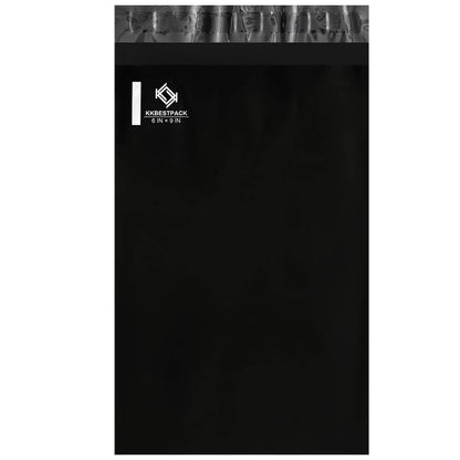 KKBESTPACK 100 Large Poly Mailers 10x13 Shipping Bags for Small Business – Self Sealing Package Envelopes (10 x 13 Pack of 100, Black)