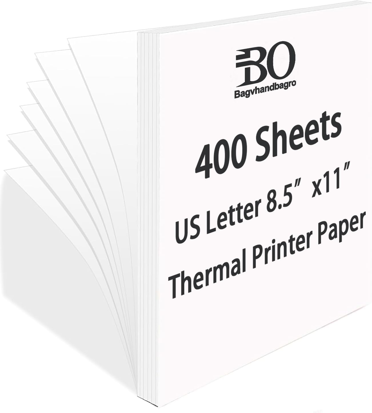 100 Sheets Thermal Printer Paper, 8.5''×11'' US Letter Size, Advanced Printing Paper, Thermal Paper Compatible with Brother Letter Portable Printer, Printer Paper for M08F-Letter, M832, M834, MT800