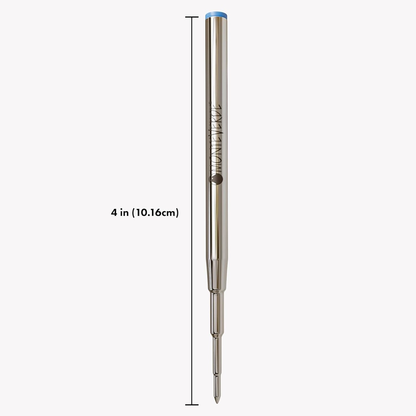 Monteverde USA Capless Ceramic Gel Refills to Fit Montblanc Ballpoint Pens, Fine Point Black Ink, Converts to Capless Rollerball, 2-Pack (M132BK)