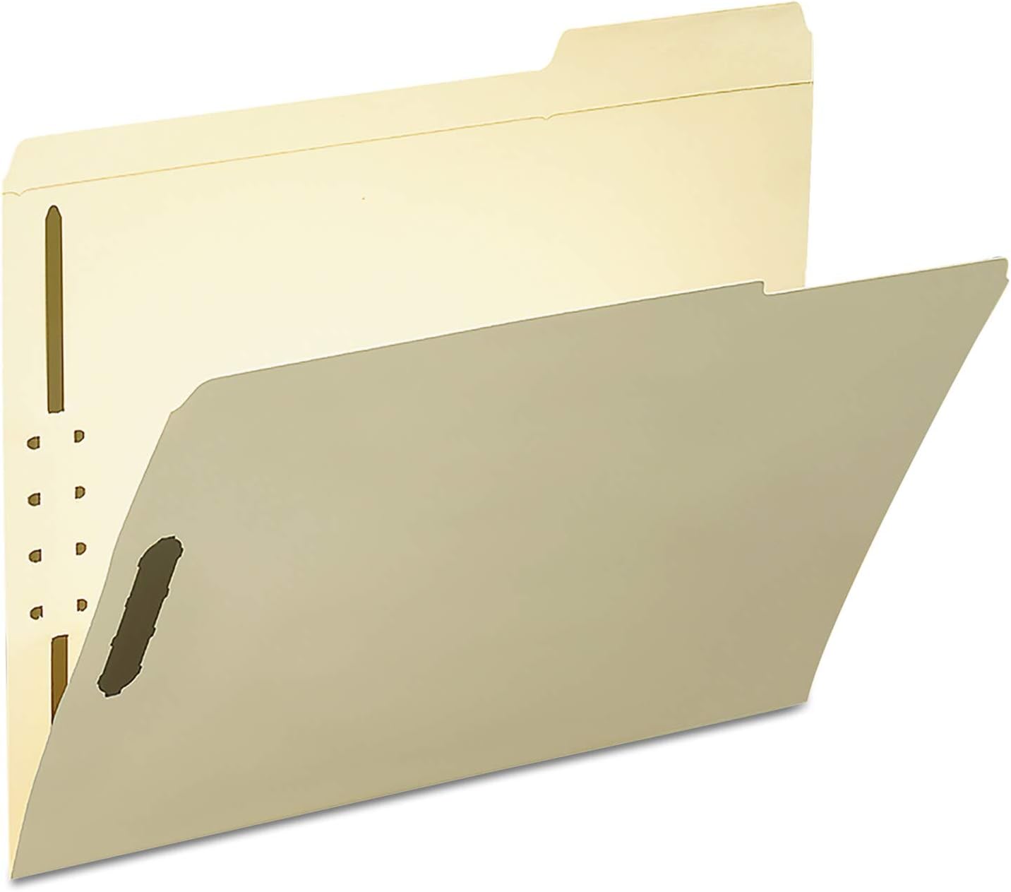 Smead Fastener File Folder, 2-Pack, Reinforced 1/3-Cut Tab Right Position, Letter Size, Manila, 50 per Box (14538)