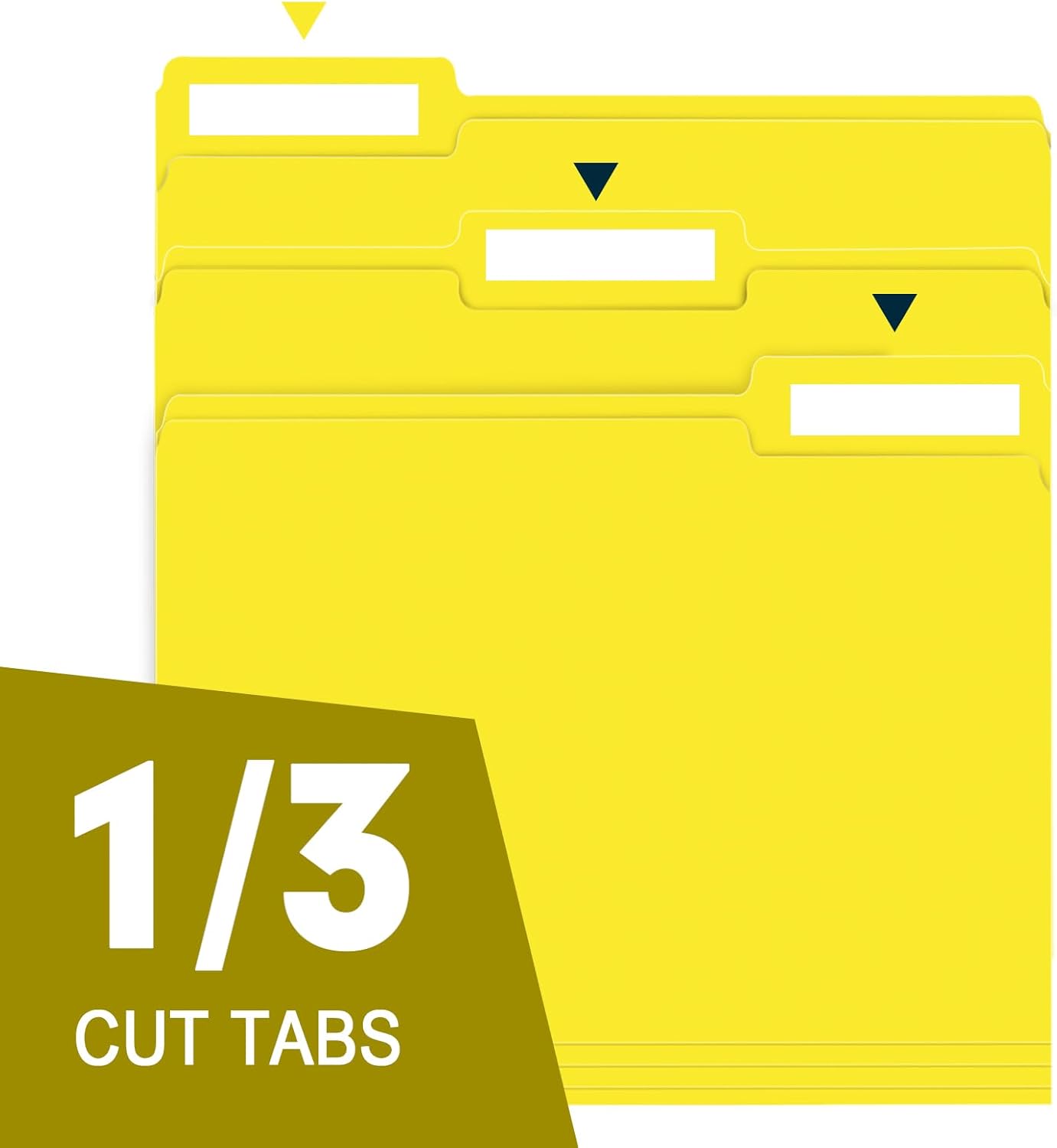 File Folder, RAZCC 150 Pack 1/3 Cut Tab File Folders Letter Size, Manila Folders, Folders with Tab, Great for Organizing and Easy File Storage