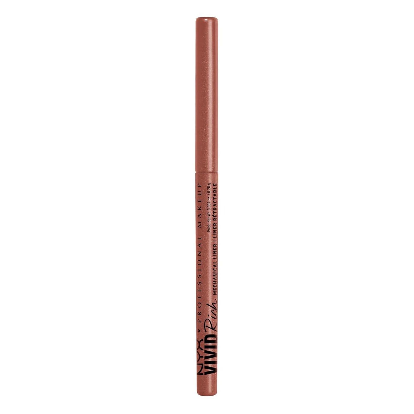 NYX PROFESSIONAL MAKEUP Vivid Rich Mechanical Eye Pencil, Vivid Rich Mechanical, Creamy Retractable Eyeliner - Smokin Topaz, Brown Eyeliner