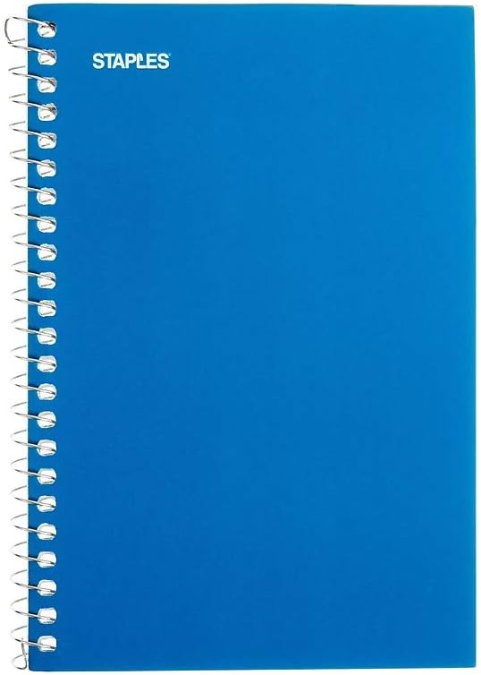 STAPLES Memo Pads, 4” x 6”, College Ruled, Assorted Colors, 50 Sheets/Pad, 5‑Pack