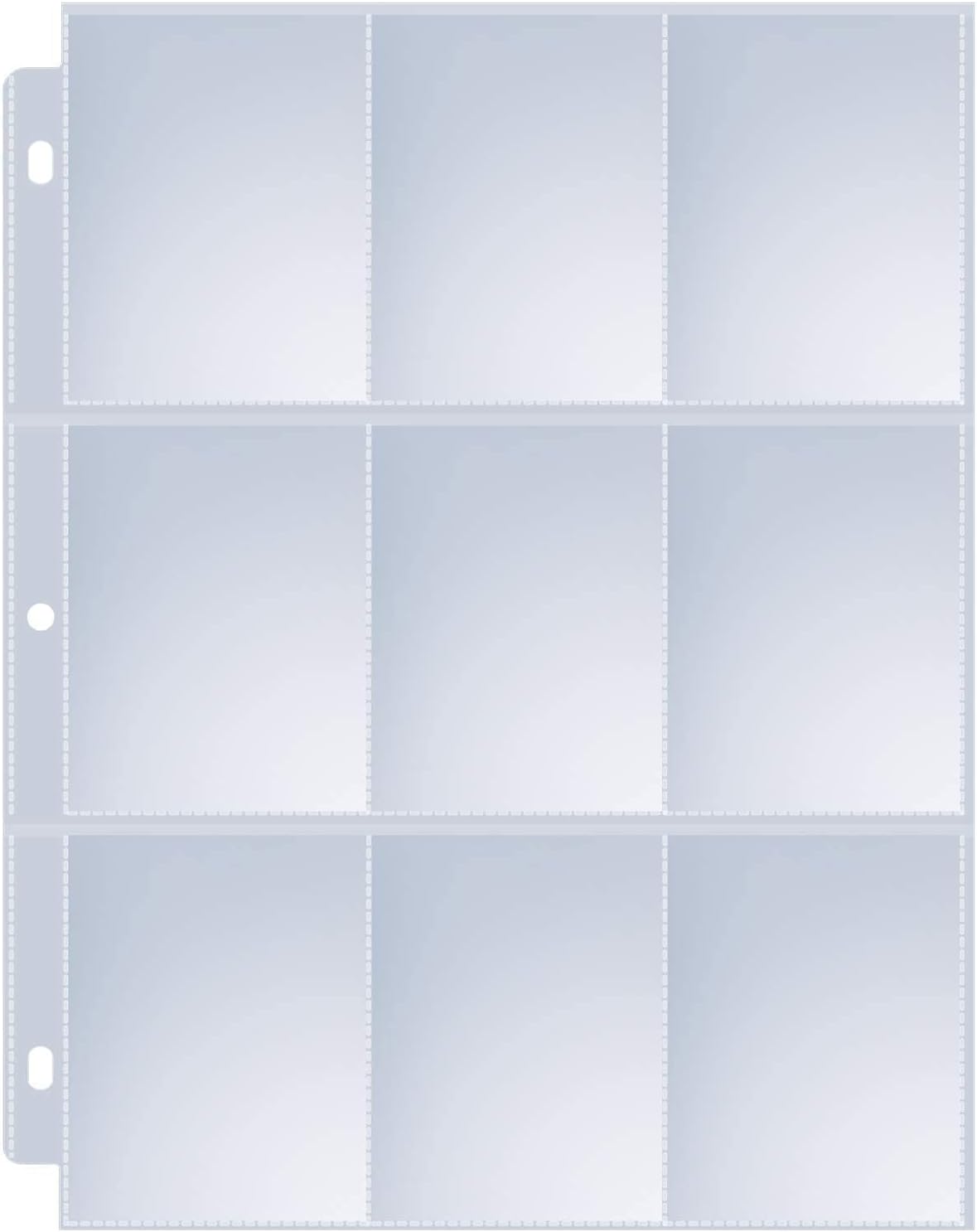 36 Pack 9 Pocket Page Protectors, Sooez Double Sided Trading Card Sleeves for 3 Ring Binder, Baseball Cards Holder, Protective Pages Sheets for Binders Album, Fit for Collectible Games, Sports Cards