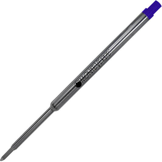 Monteverde USA Soft Ballpoint Refills to Fit Waterman Ballpoint Pens, Medium Point, Blue, 2-Pack, Smooth Writing for Creative and Professional Use