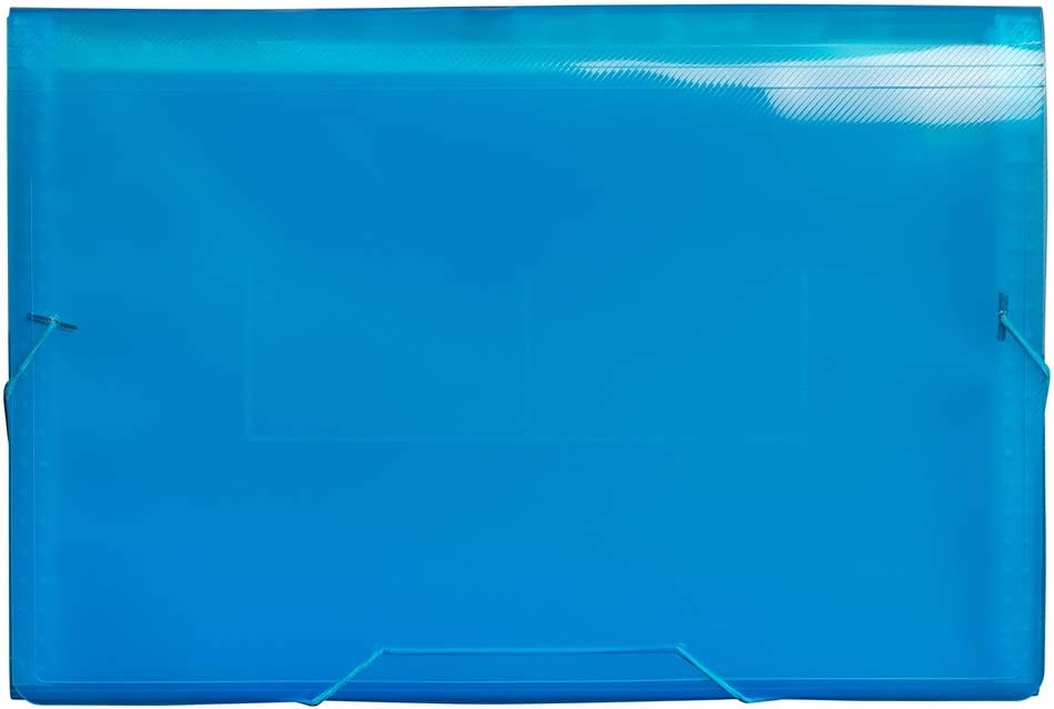 JAM Paper Accordion Folders - 13 Pocket Plastic Expanding File - Legal Size - 10 x 15 - Red - Sold Individually