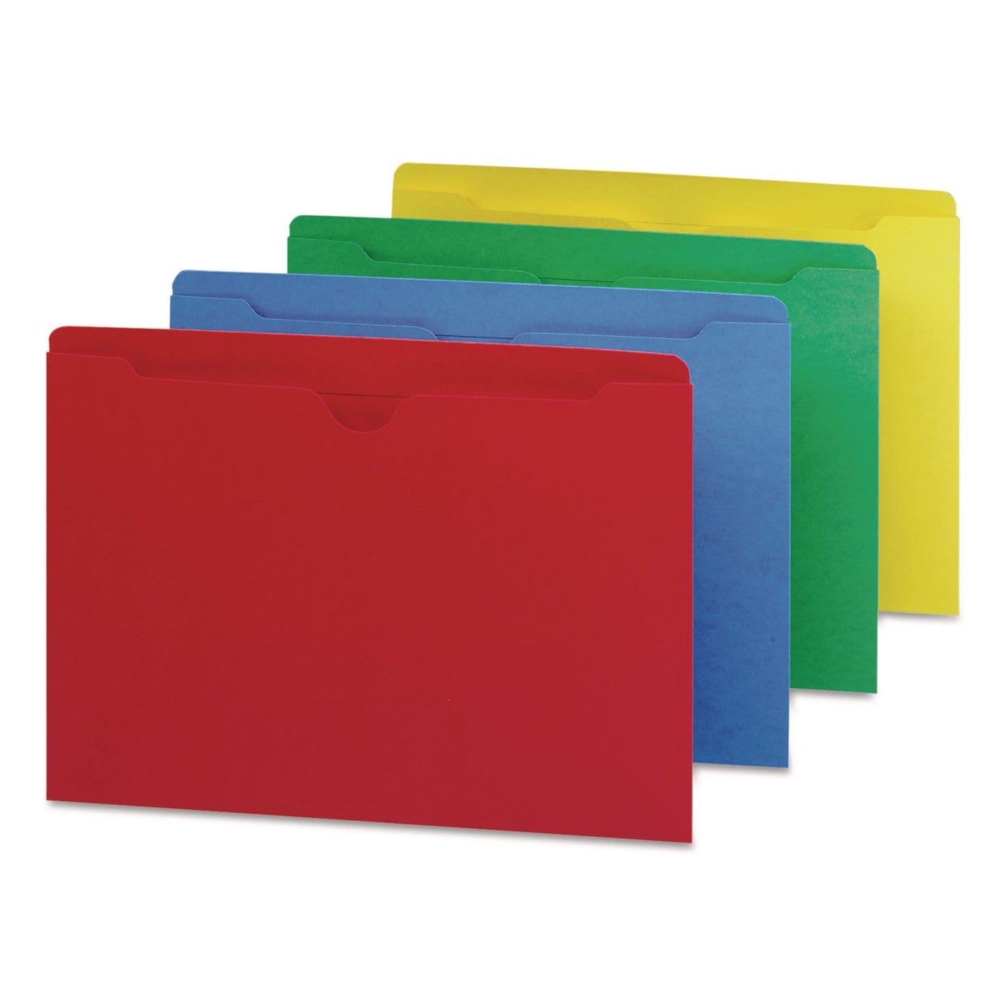 Smead File Jacket, Reinforced Straight-Cut Tab, Flat-No Expansion, Letter Size, Manila, 100 per Box (75500)