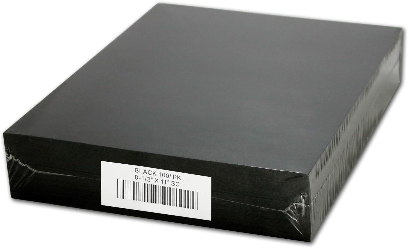 Vinyl Composition Leatherette Binding Covers - Black 17pt, High Quality, 100pk (8.5"x11")