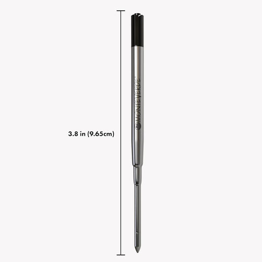Monteverde Soft Roll Ballpoint Pen Refills to Fit Parker-Style Pens, Medium Point, Brown, 2-Pack, Smooth Writing Technology for Parker, Conklin, Schmidt, and More