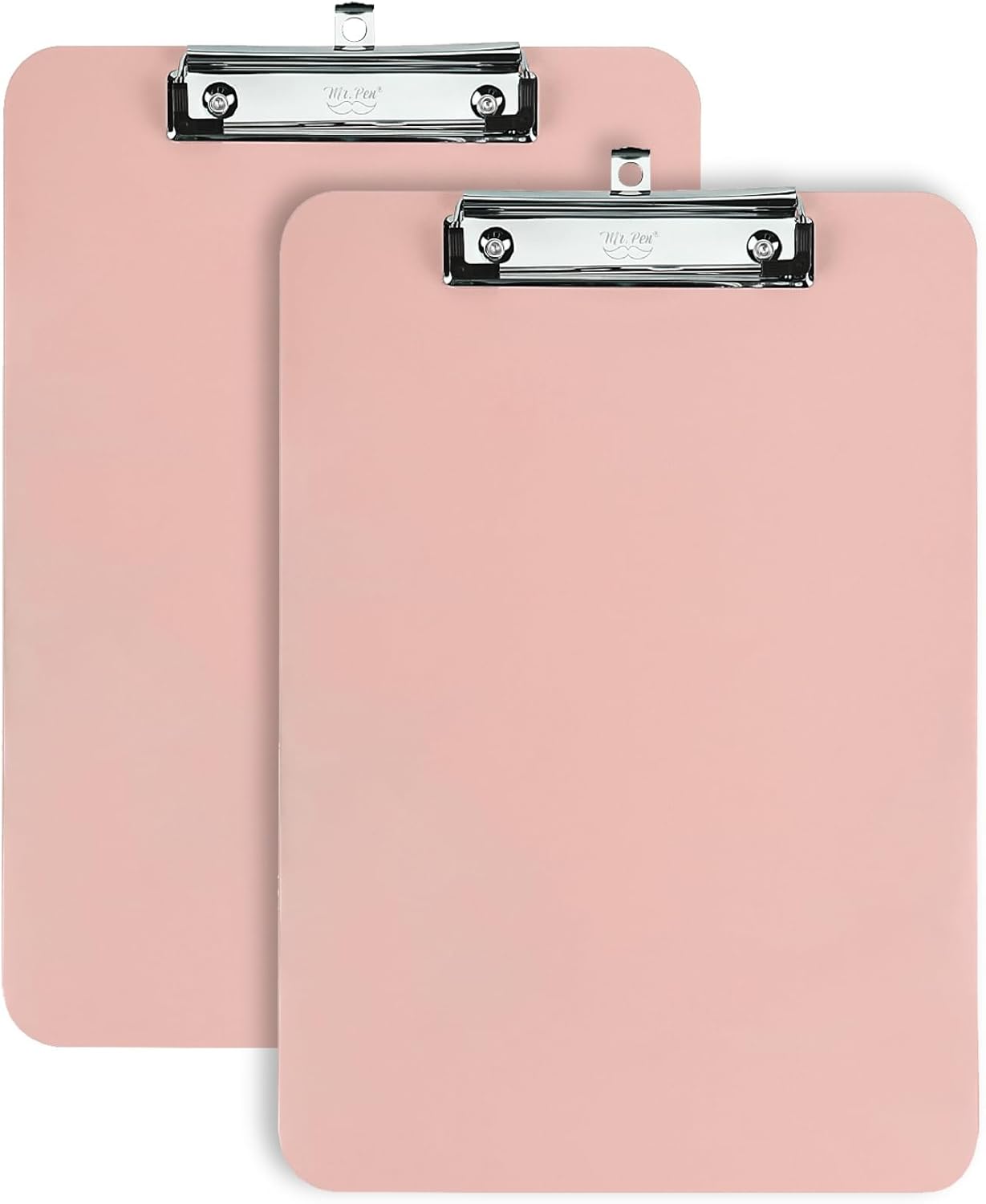 Mr. Pen- Plastic Clipboard, 12.5" x 9", 2 Pack, Clipboard Plastic, Low-Profile Metal Clip with Retractable Hanging Hole