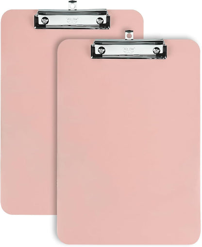 Mr. Pen- Plastic Clipboard, 12.5" x 9", 2 Pack, Clipboard Plastic, Low-Profile Metal Clip with Retractable Hanging Hole