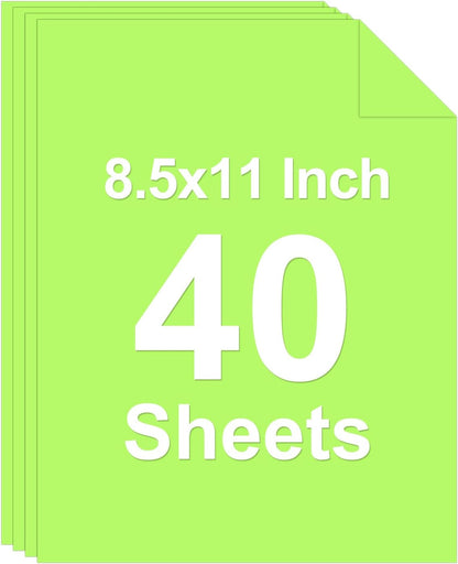 40 Sheets Colored Cardstock, 8.5 x 11 Construction Paper, Black Card Stock Paper, Cardstock Printer Paper for Halloween,Mothers Day, Christmas, Wedding Invitations, DIY Cards, Photo, Art and Crafts