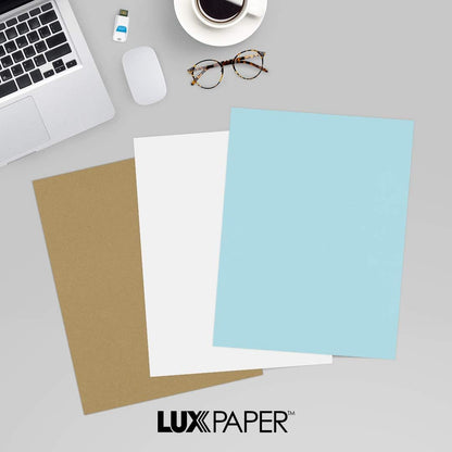 LUXPaper 8.5" x 11" Paper | Letter Size | Pastel Canary Yellow | 60lb. Text | 50 Qty