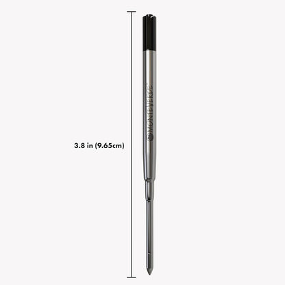 Monteverde Soft Roll Ballpoint Pen Refills to Fit Parker-Style Pens, Medium Point, Brown, 2-Pack, Smooth Writing Technology for Parker, Conklin, Schmidt, and More