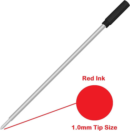 Pen Savings Ballpoint Pen Refills for Cross Pens, Medium Point 1.0mm, Frictionless Flow Smooth Writing, 10 Pack (Purple)