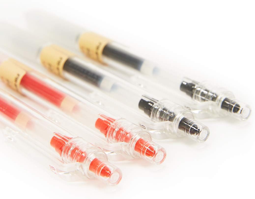 czxwyst X97 Retractable Gel Ink Pens 0.5mm Fine Point (Black Color 12-Pack)