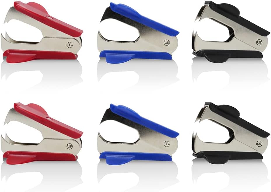 Staple Remover 2 Pack Staple Puller Pinch Jaw Style Staple Remover Tool, Stapler Removers