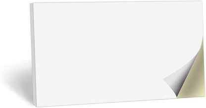 321Done 2-Part Blank Carbonless Notepad, 3.4x5.5 Portrait, Made in USA, Pocket Size Carbon Copy Memo Scratch Pad, Sketchbook, Cute Generic Small Business Order Book (50 Sets) White/Yellow