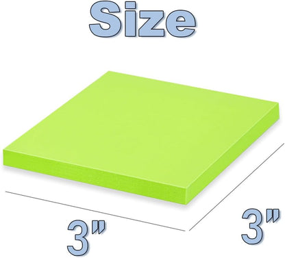 (56 Pads) Sticky Notes Bulk 3x3 in Post Bright Stickies Colorful Super Sticking Power Memo Pads, Strong Adhesive