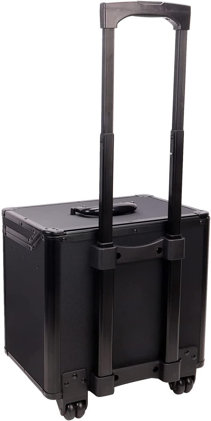 Vaultz Locking Mobile File Chest, Letter/Legal Files, 17.5" X 15.5" X 14.5", Black