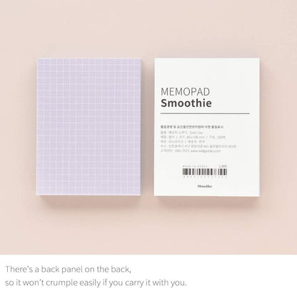 Monolike Memopad Memories design B SET - 4 Packs, 4 Different Designs, 100 Sheets Per Pad, Total 400 Sheets, Note pads, Writing pads, 3.15 x 4.17 Inches