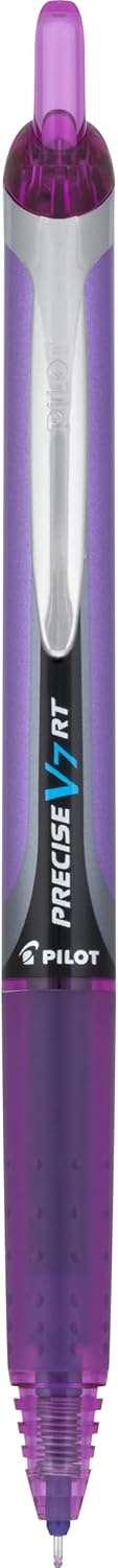 PILOT Precise V7 RT Refillable & Retractable Liquid Ink Rolling Ball Pens, Fine Point (0.7mm) Black Ink, 12-Pack (26067)