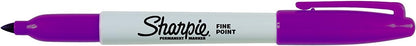 Sharpie Permanent Markers | Fine Point for Bold Details | BlackBlueRed and Green Ink Colours | 4 Marker Pens