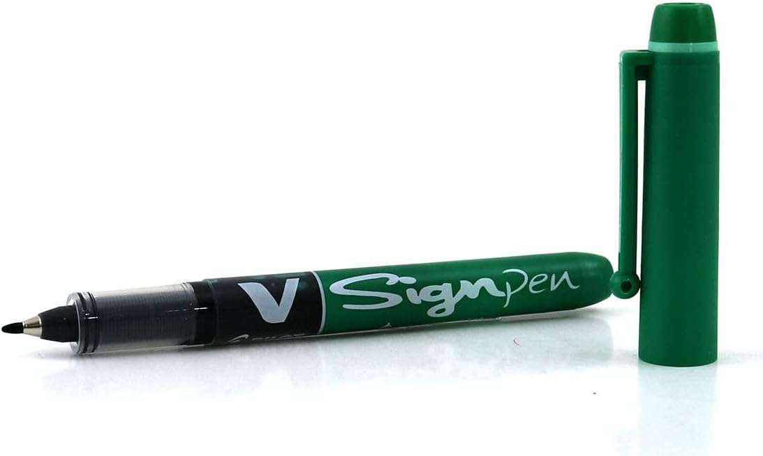 Pilot roller-ball V Sign Pen Liquid Ink 2.0 mm Tip - Black, Box of 12