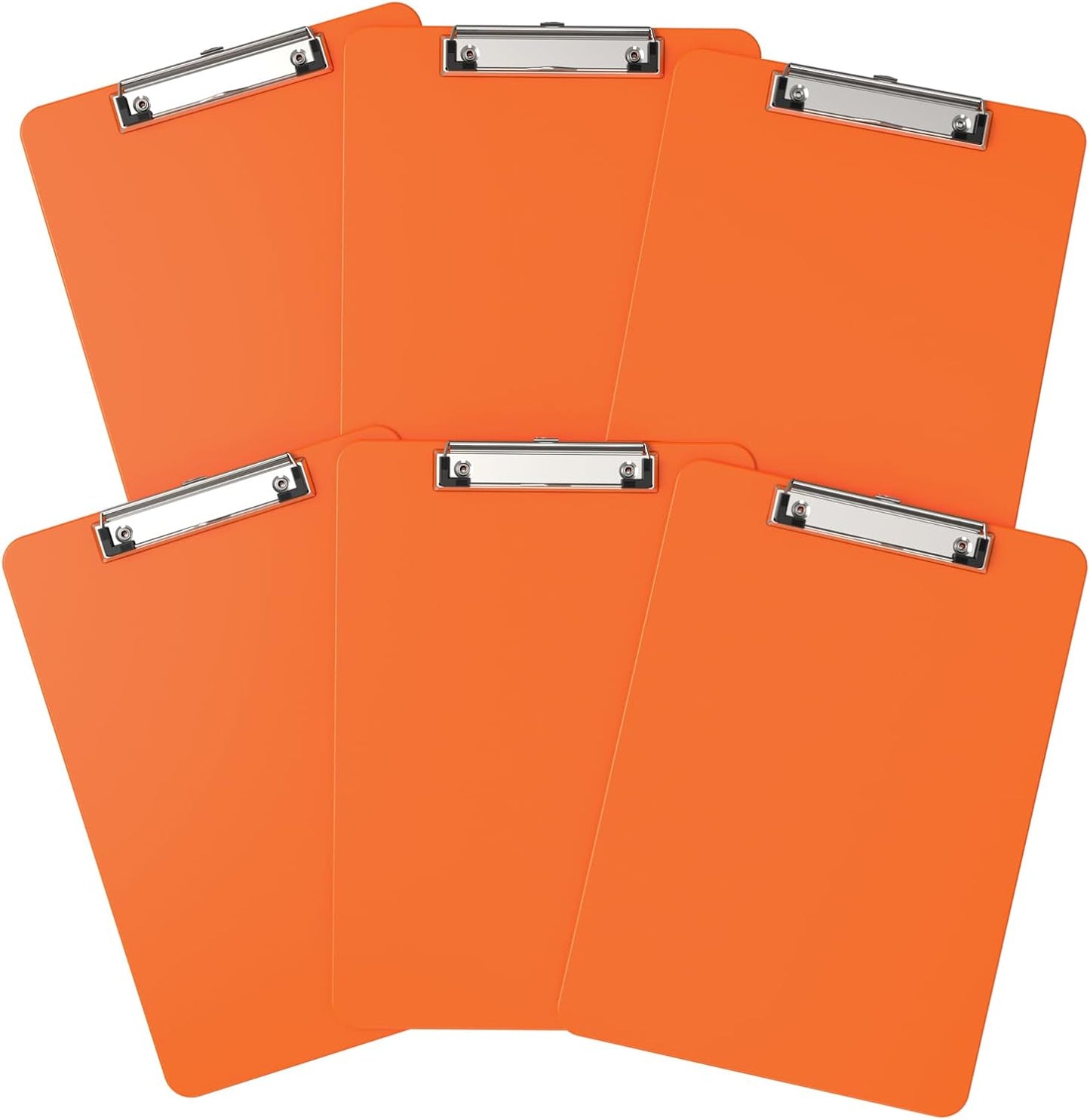 Plastic Clipboards 2 Pack, A4 Black Clip Board 8.5x11 for Classroom, Students, Kid, Woman, Size 9" x 12.5" with Low Profile Clip, Office & School Supply