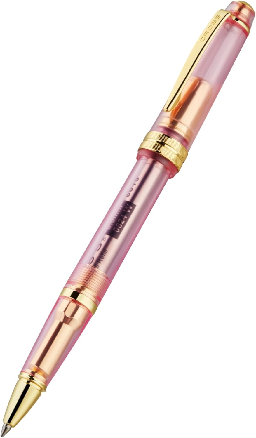 Cross Bailey Light Polished Blue Resin Rollerball Pen - Professional Pen for Effortless Writing - Journaling, Note-Taking & More - Black Ink - Easy Handling - Includes Gift Box