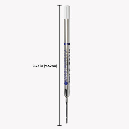 Monteverde USA Capless Ceramic Gel Refills to Fit Parker Pens, Broad Point, Blue Ink, 2-Pack – Smooth and Vibrant Writing Solution
