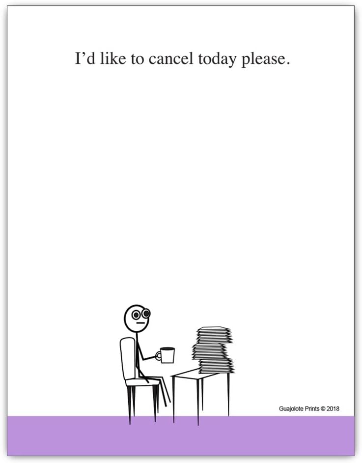 Funny Notepads (4-Pack) — Office & Work From Home Gag Gift for Coworkers or Friends — Sarcastic Desk Memo Pads — Everything Is Fine, This Is My Life Now, I Have No Idea What I’m Doing, I’m Not Even Trying Anymore